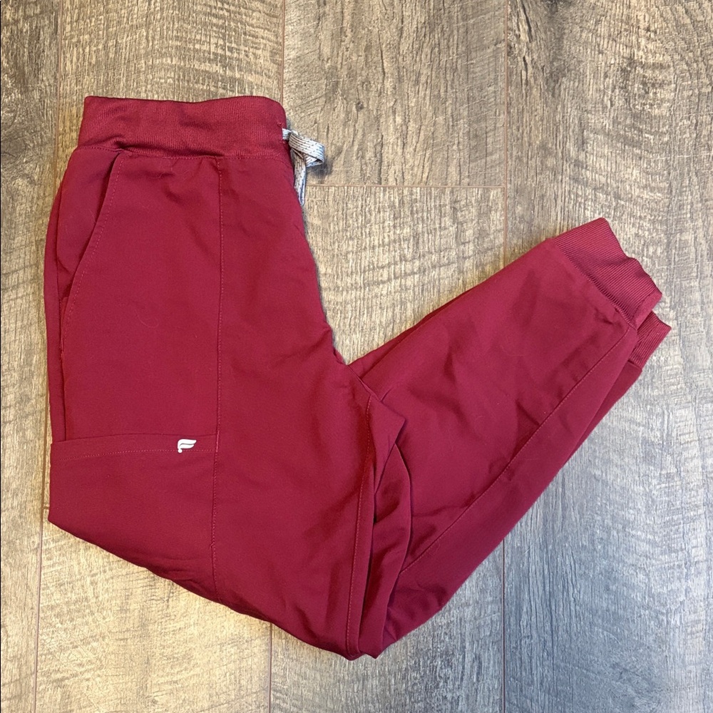Fabletics Burgundy Jogger Pants